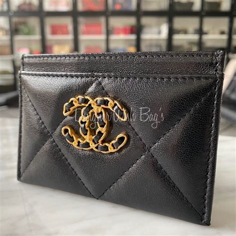 poshmark chanel card holder.